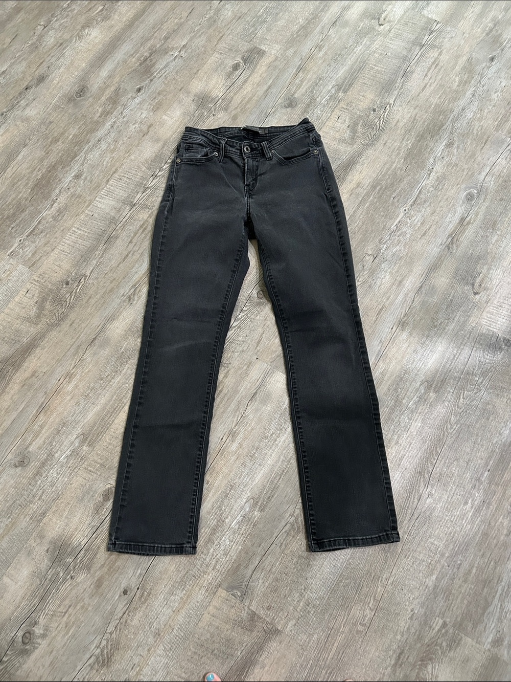 Levi's Women's Black 529 Curvy Straight Leg Jeans